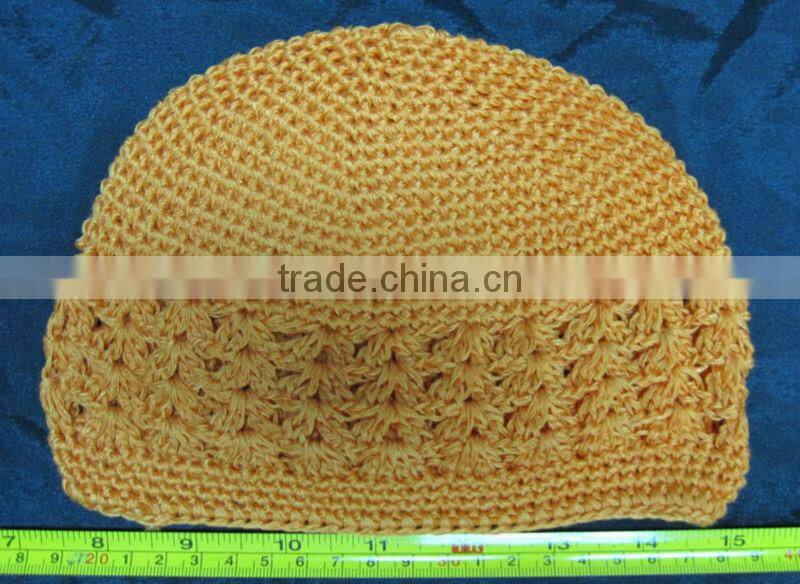 100% white cotton semi circle headhand