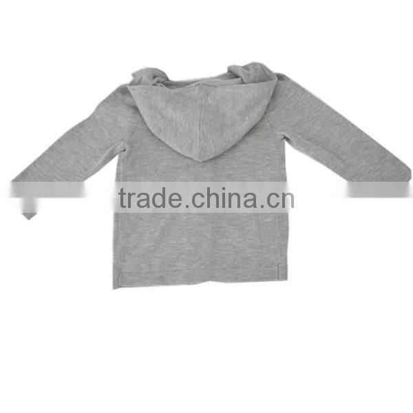 2014 New boy's single breasted hoodie cardigan sweater