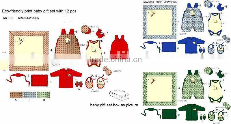 High Quality 6pcs Newest Pretty Baby Clothing Set Baby Gift Box Set for Newborn Wholesale