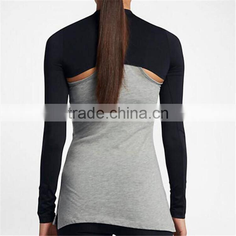 Women fashion style shirts hot sale long sleeve sport t-shirt
