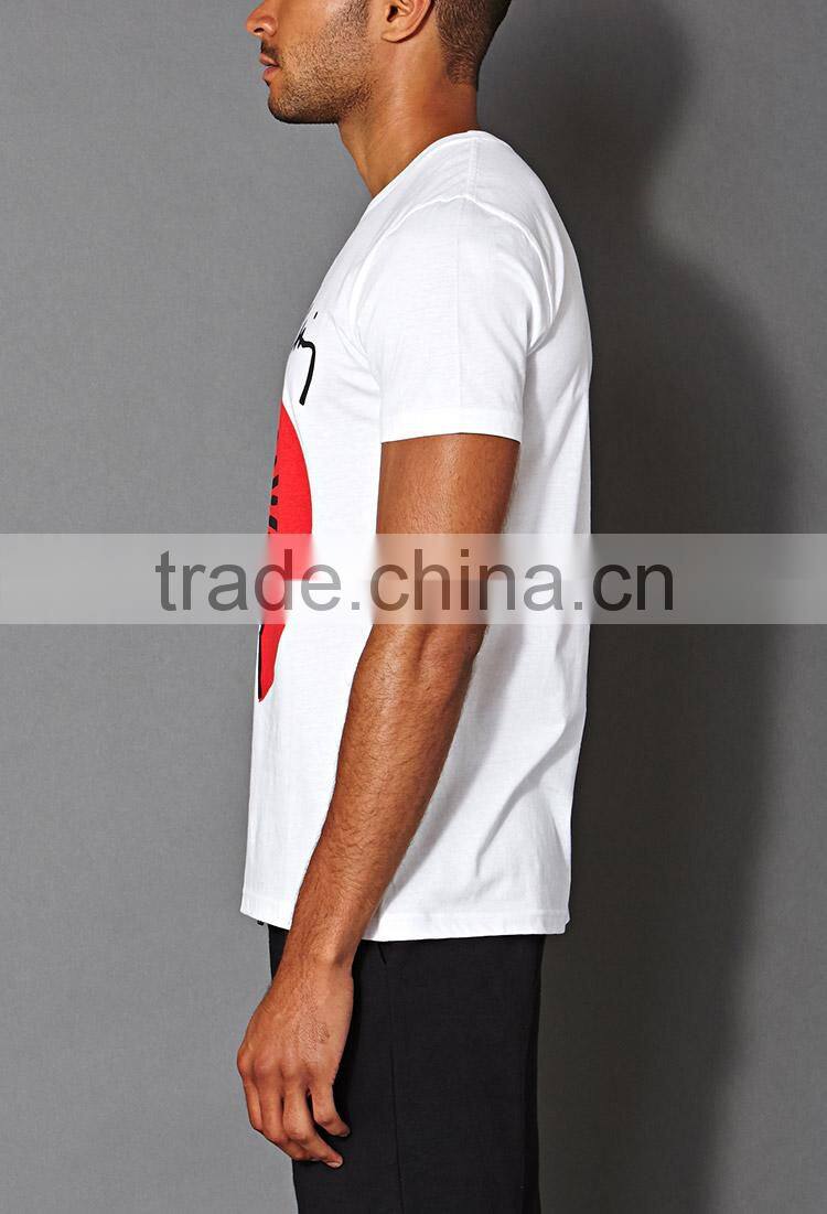 mens custom keith haring cross finger printed tshirts