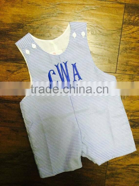 Baby Boy Shortall Newborn Boys Rompers Applique Boys Shirt Jon jons Shortall