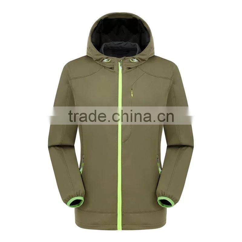 Instocked softshell jacket waterproof customizable logo inside fleece warm wearing