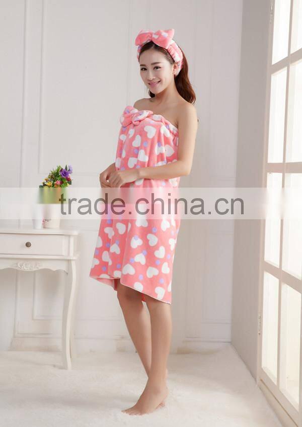 Lovely bow beautiful 9color choice fashion with headbands set made in china comfortable bath towel