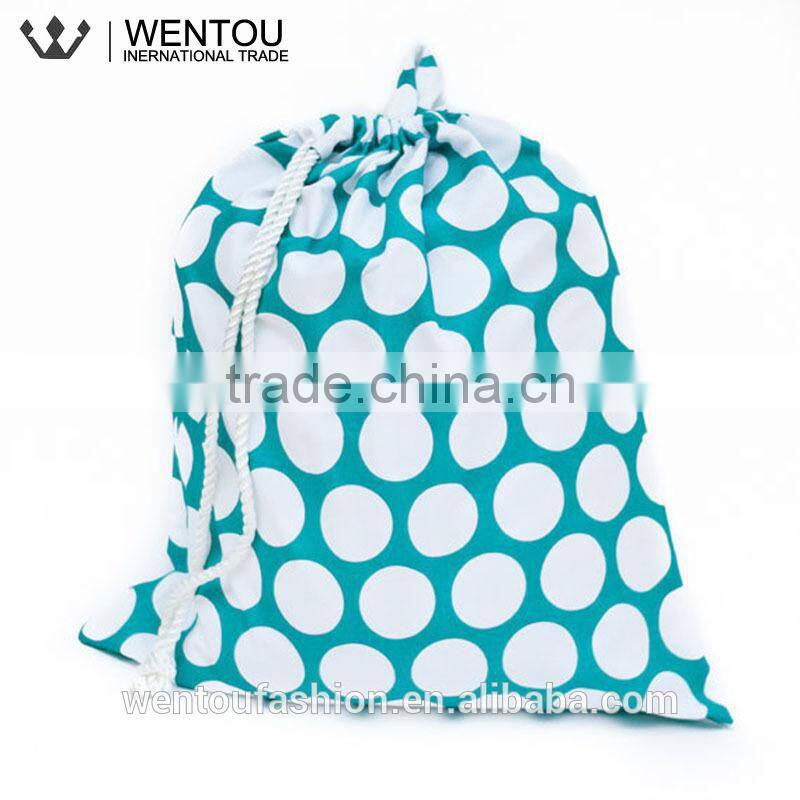 Wholesale Chevron Polka Dot Laundry Tote With Drawstring