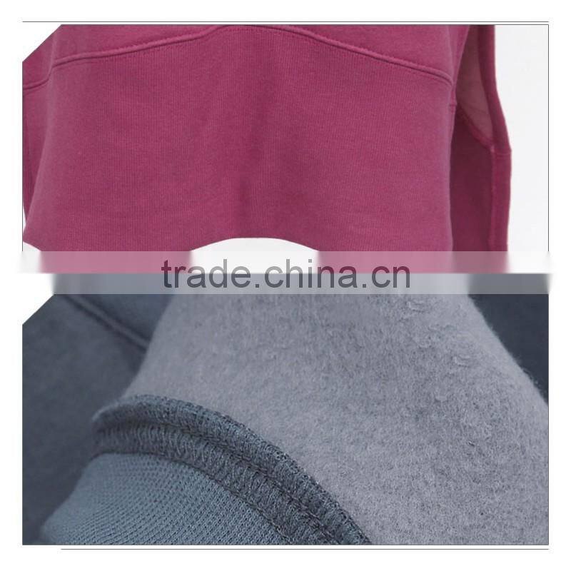 cheap customized side split thick fleece longline/elongated sweatshirts dress hoodies LH5867