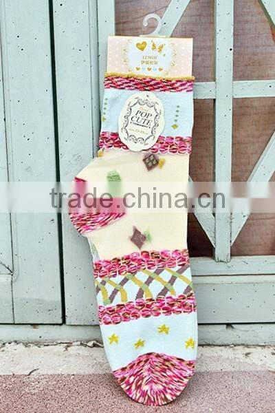 Lady crystal transparent silk sock