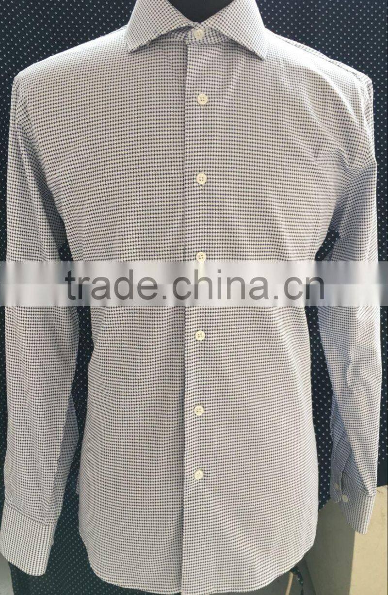 2017 Spring New cutaway collar floral casual shirts