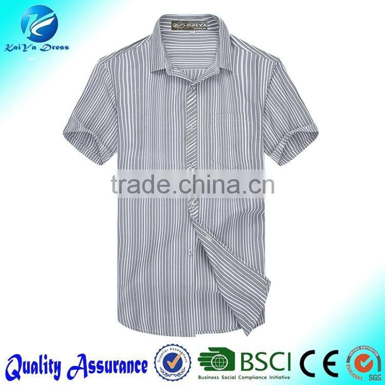 Spring long sleeve men blue cotton denim shirt