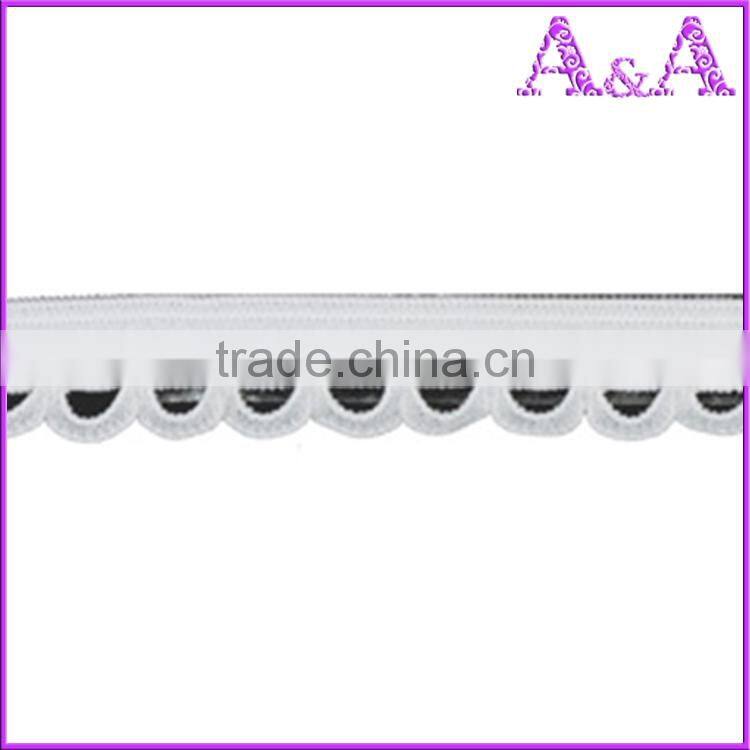 New Arrival Black HIGHTOP Garment use lace elastic webbing nylon knitted tapes soft bra shoulder