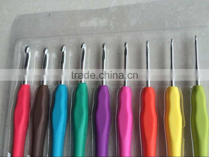 custom bamboo wooden crochet hook set for knitting