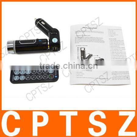 3-in-1 LED Display Car MP3 Player Bluetooth FM Transmitter Handsfree Car Kit With SD Card Slot 5V/2.1A USB Car Charger