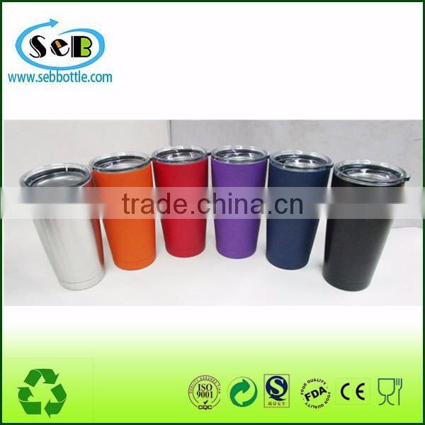 hot selling 20oz double wall vacuum coffee tumbler with powder coating