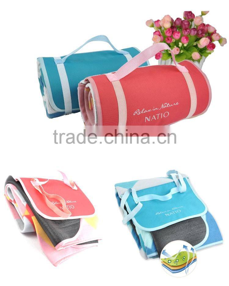 Easy Carry Polyester Moisture Blanket Microfiber Beach Mat