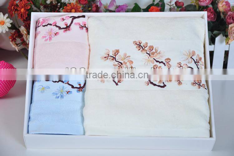 gift embroidery towel set packing custom-made product from china