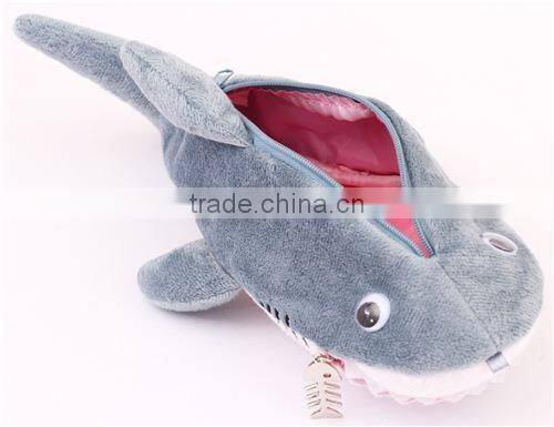 kids toy funny plush shark pencil case