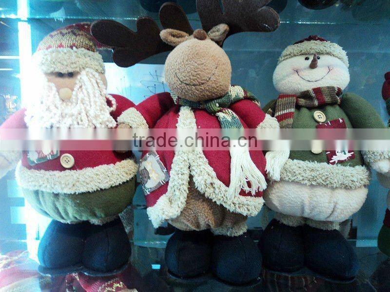 Lovely plush christmas handmade snowman toys