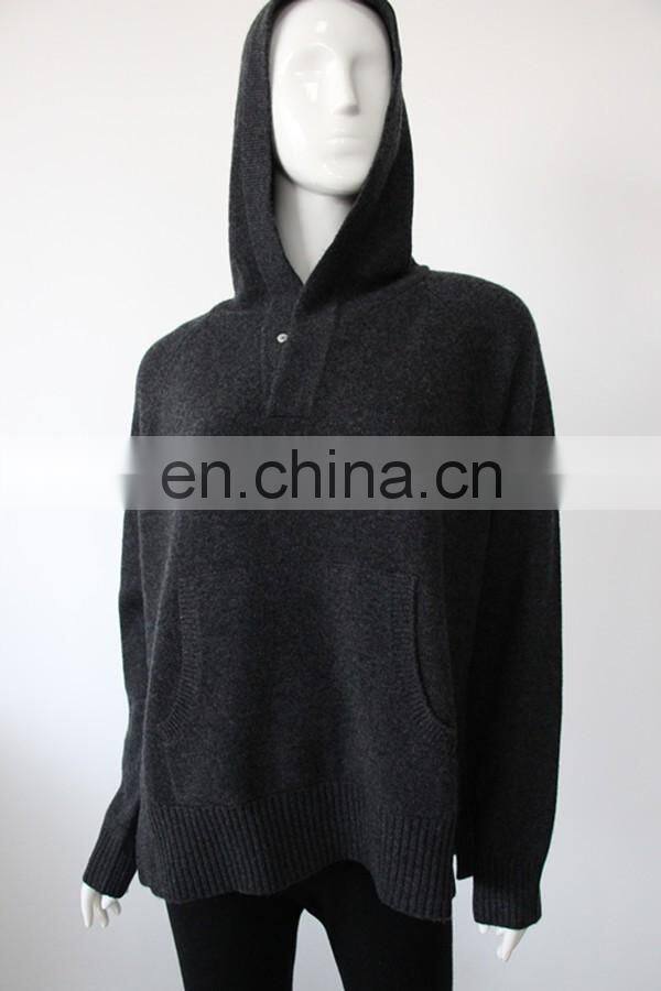 2017 sweater in hot selling 100% cashmere women's pullover hoodies sweater