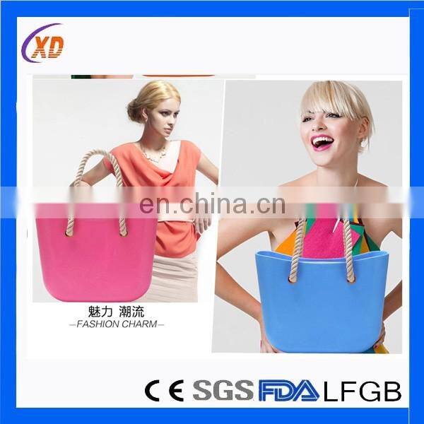 cute rubber bag silicone hand bag for promotion