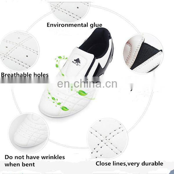 Martial arts white woosung tkd white shoes for men