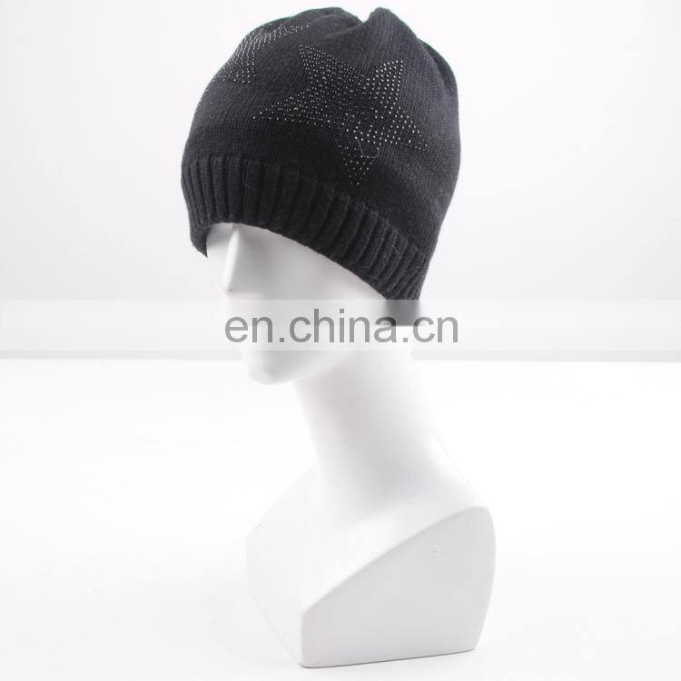 TOROS classic women hat 30%wool 70%acrylic warm winter cheap beanie hats with stone