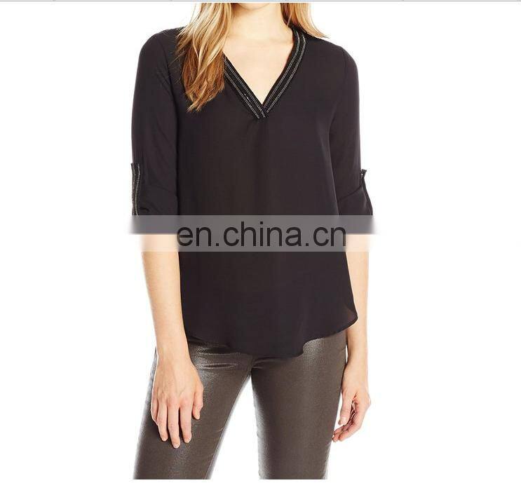 High quality Ladies New Design Logo Shirt