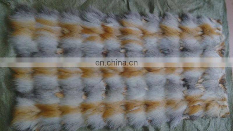 100% real natural fox fur plate