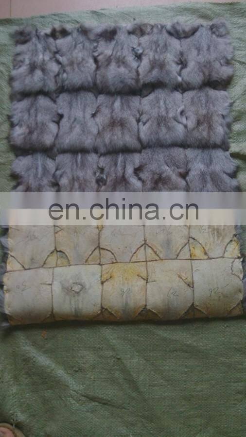 100% real natural fox fur plate