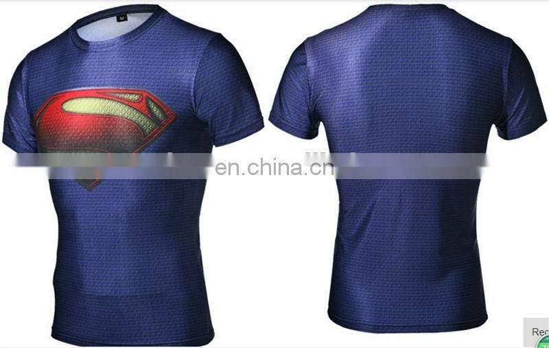 2015 new men steel beast compression sports t-shirt custom t shirt printing