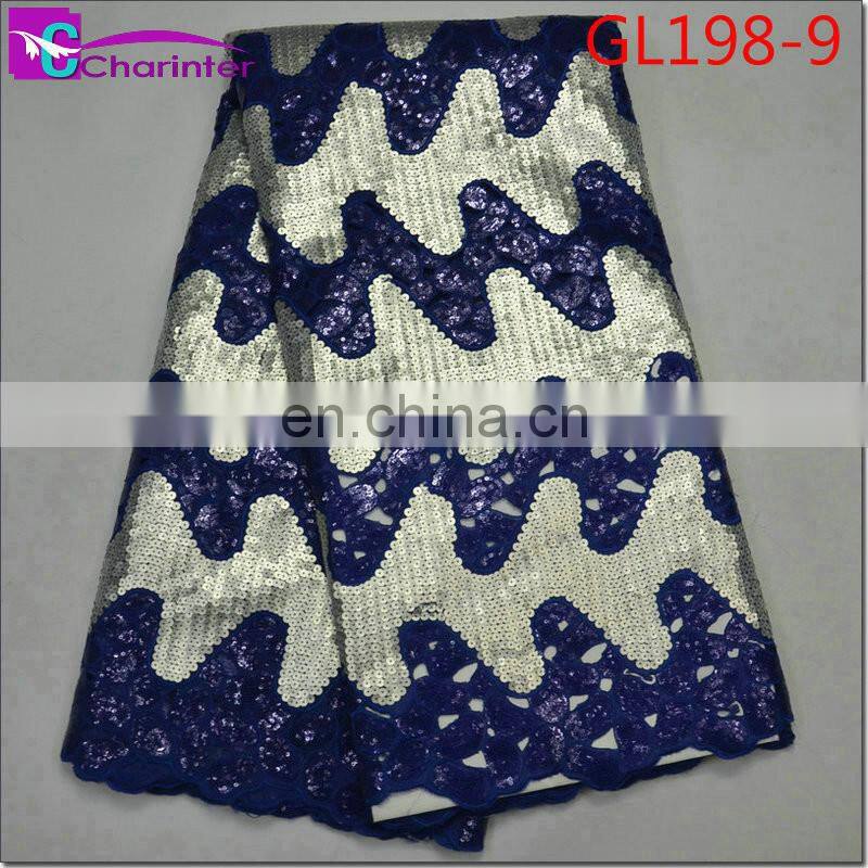 High quality african organza lace fabrics GL198