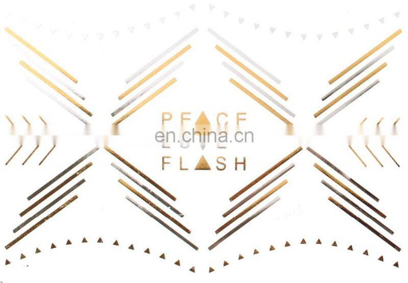 Metallic Gold Temporary Finger Tattoo Sticker