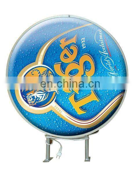 Round Rotating Light Box