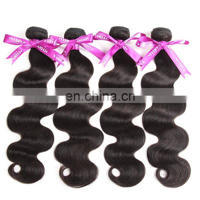 Qingdao hair factory peruvian body wave hair weft