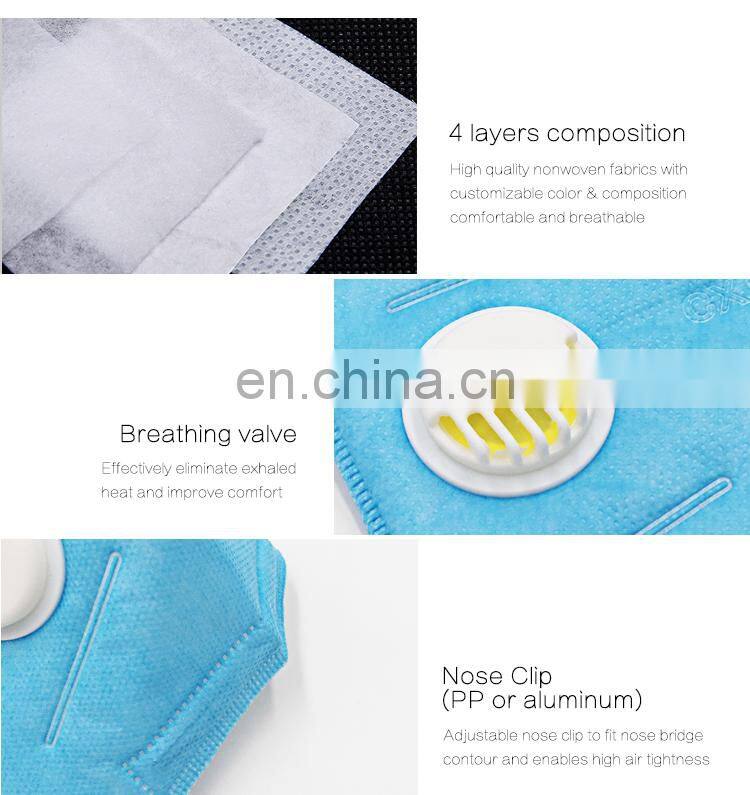 Unisex Cool Light Blue Folded Masks for Respiratory Protection