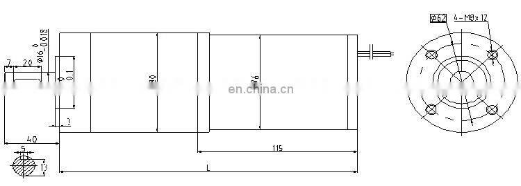 90W High Torque DC Planetary Reduction Gear Motor 24v reducer motor BMM512