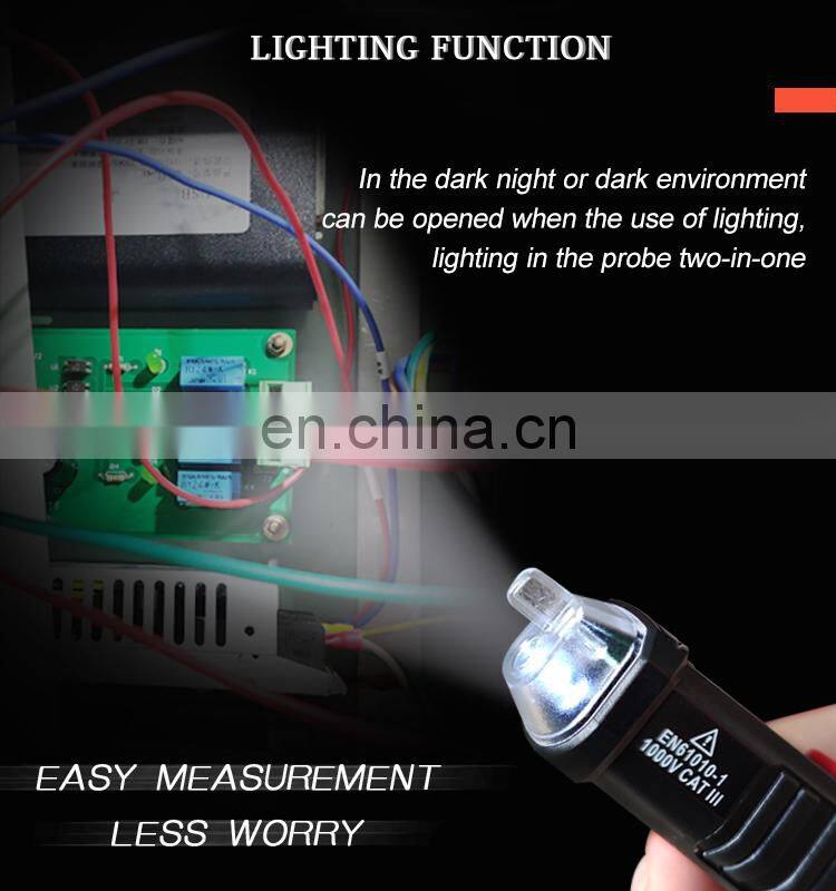 Hot sale Latest Products handheld voltage detector tester non-contact 12VAC to 1000VAC AC Voltage Detector