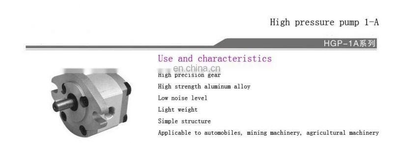 Taiwan HYDROMAX HGP-1A-F4R HGP-1A-F3R HGP-1A-F2R F1R Hydraulic Gear Pump