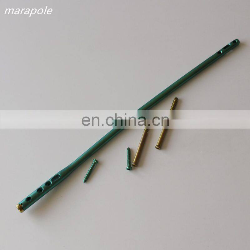 Tibia intramedullary nail, interlocking implant titanium, orthopedic interlocking nails