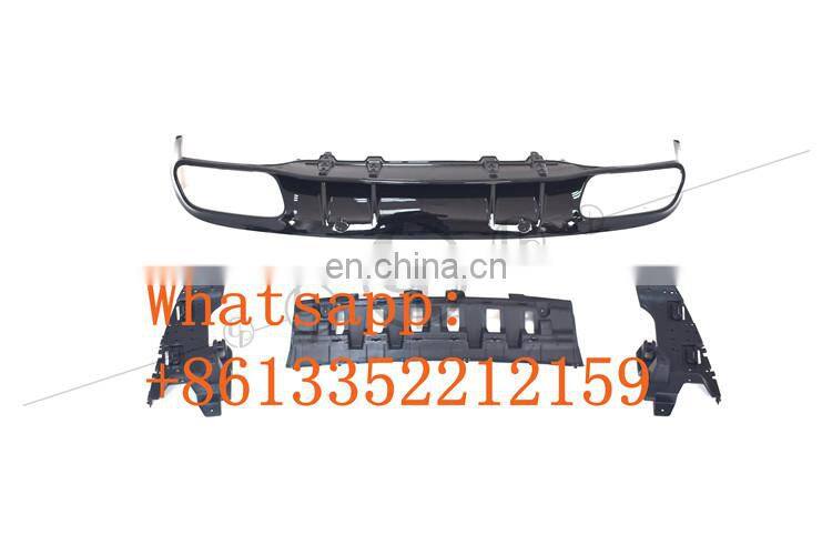 2019 year W205 c63 rear diffuser fit for C class w205 c63 2 door 4 door rear diffuser with tips