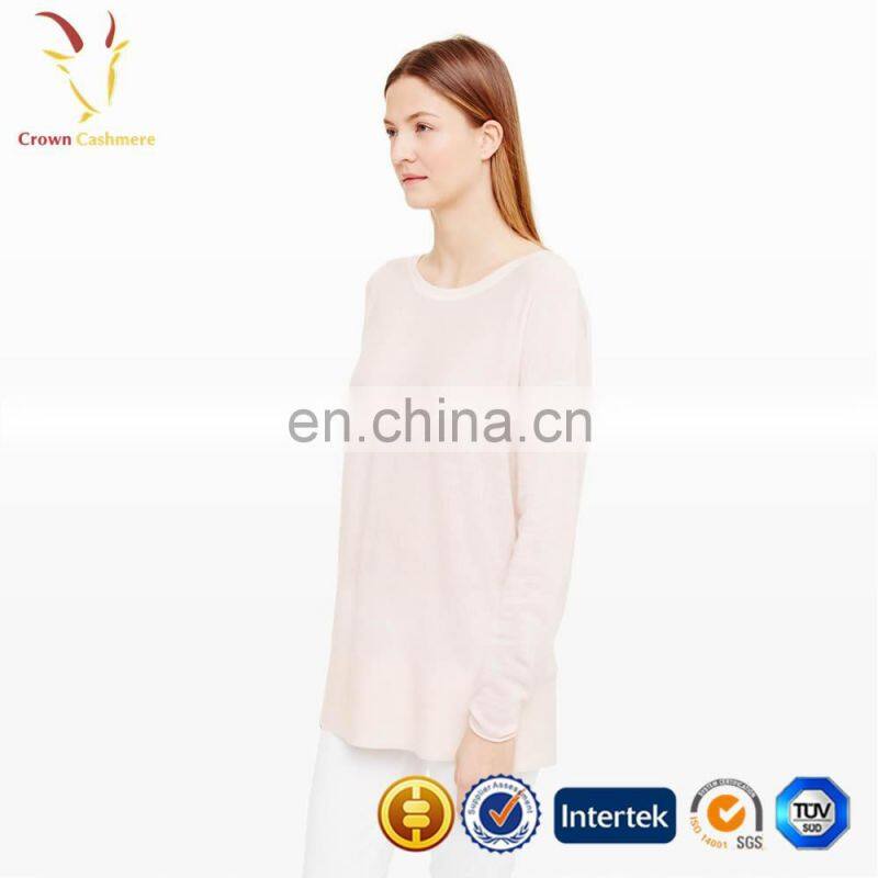 Ladies light knitting cashmere sweater backless sweater