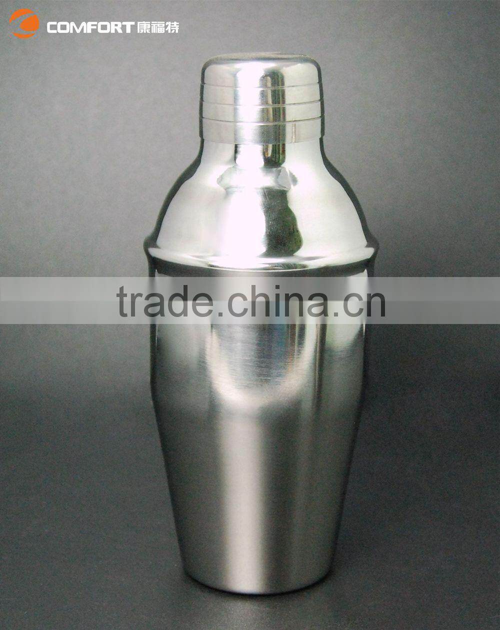 unbreakable high quality stainless steel 350ml cocktail shaker