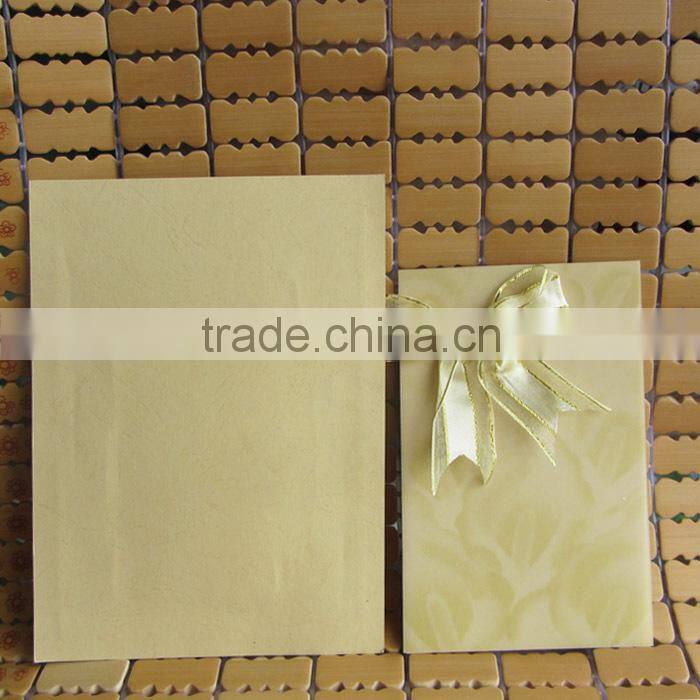 Newest Design Gold Royal Embossed Wedding Invitation Card