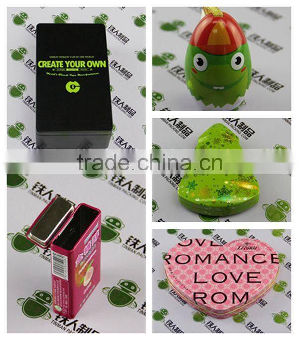 Ball shaped tin box for chocolate promotional