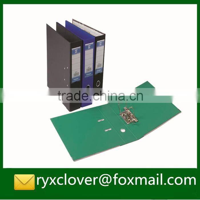 a4 size PP plastic file folders with metal double clips