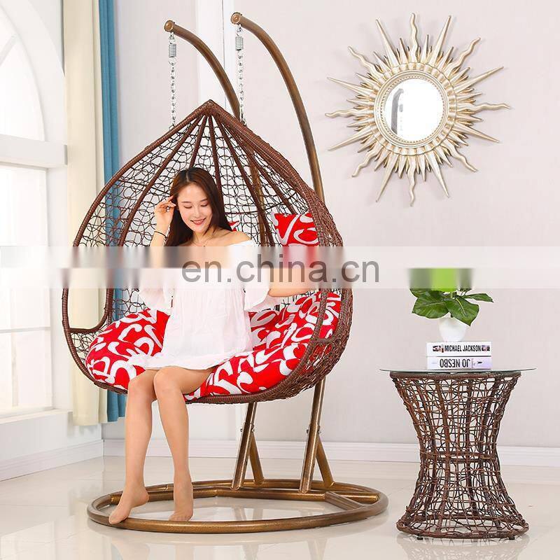 Top sale rattan beach swing chairs hanging egg swing chair hanging cheap