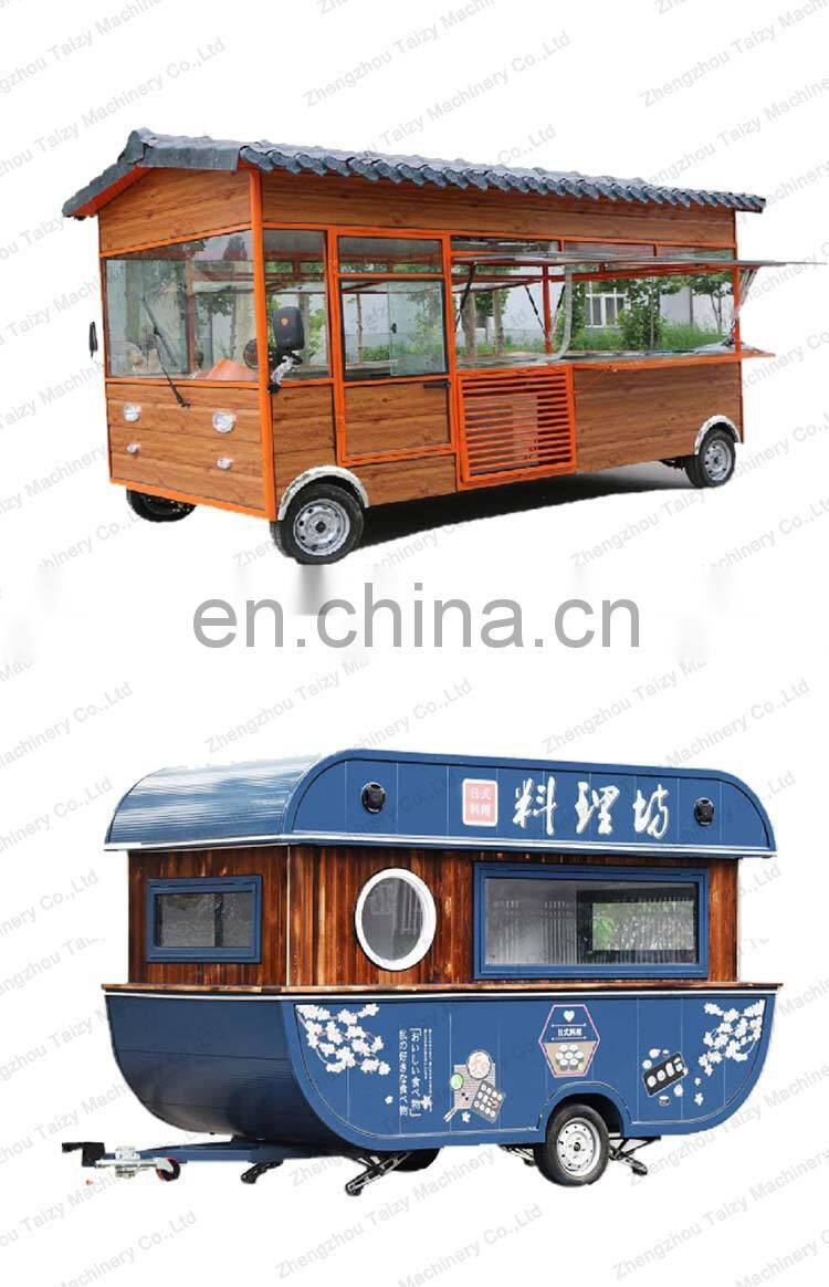 mobile deep fryer food carts Ice Cream bbq dining car fast food truck