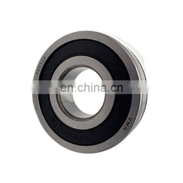 high quality single-row deep groove ball bearing 750306 6306 2RSN size 30x72x19 for VAZ 2123 -1701190 Niva