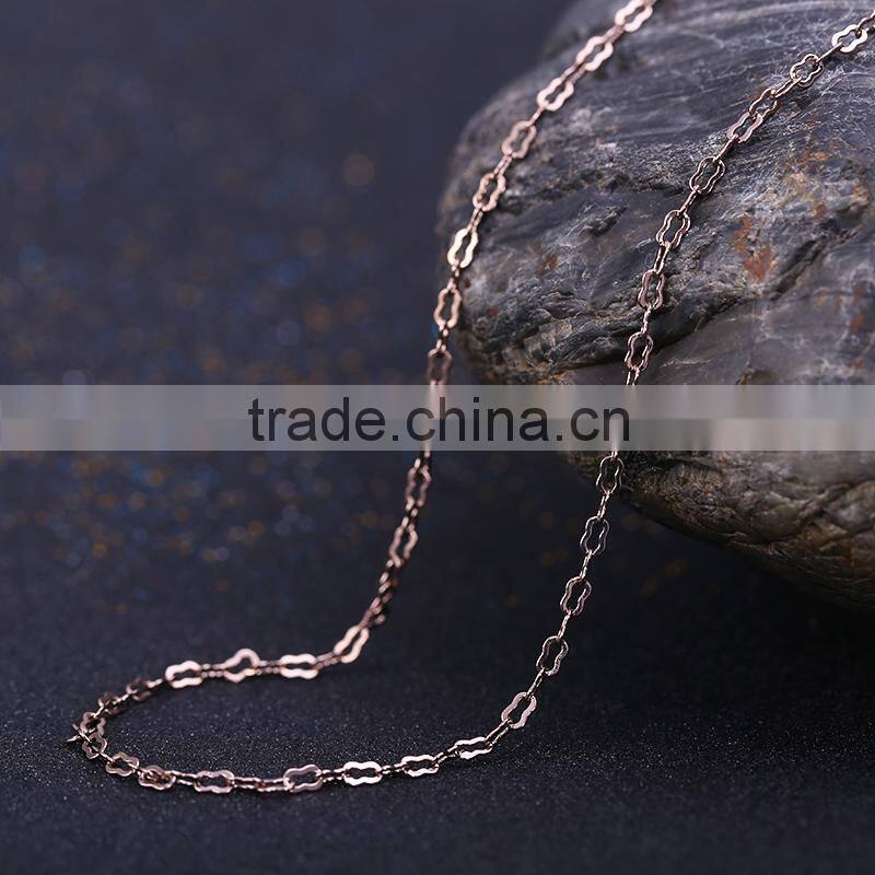 China supplier Latest hotselling chains necklace coffee gold necklace