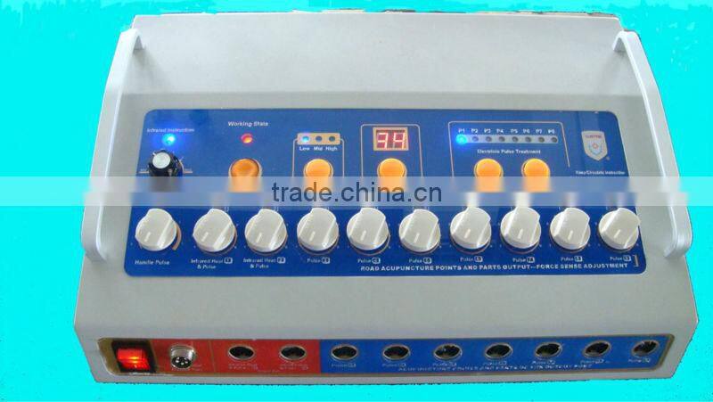 10 channels professional health care medical device EA-HB30C with ultrasound,e-cupping for beauty parlor,hospital,clinic use