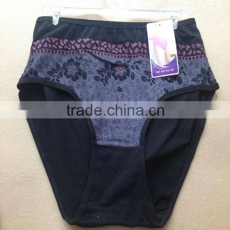 0.49USD High Quality Mixing Colors Cotton Material Large Size Fat Sexy Ladies Panties/Thongs (jlhnk216)